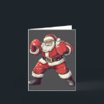 Santa Boxing Lover Funny Mma Muay Thai Boxer Chris Card<br><div class="desc">Santa Boxing Lover Funny Mma Muay Thai Boxer Christmas Xmas</div>