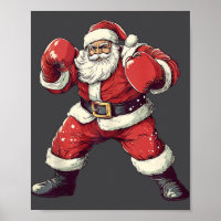 Santa Boxing Lover Funny Mma Muay Thai Boxer Chris
