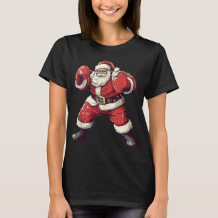 Santa Boxing Lover Funny Mma Muay Thai Boxer Chris T-Shirt