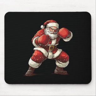 Santa Boxing Xmas Mma Muay Thai Lover Boxer Christ Mouse Mat