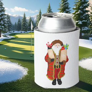 Santa Bringing The Liquor Christmas Can Cooler