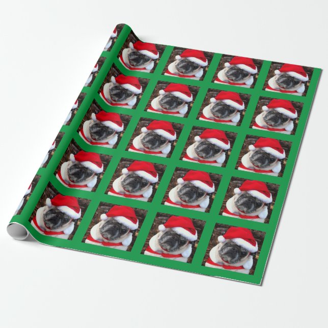 Santa Buddy Wrapping Paper (Unrolled)