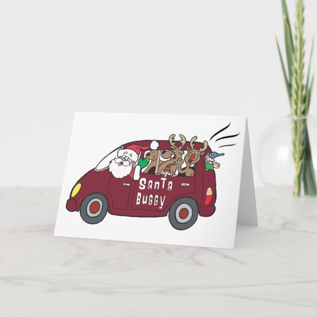 Santa Buggy Holiday Card (Front)