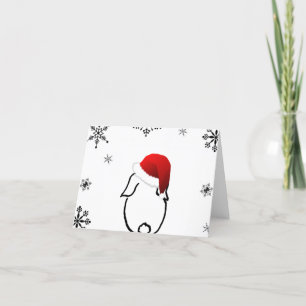 Santa Bunny Blank Card