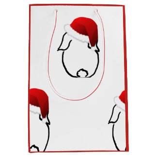 Santa Bunny Medium Gift Bag