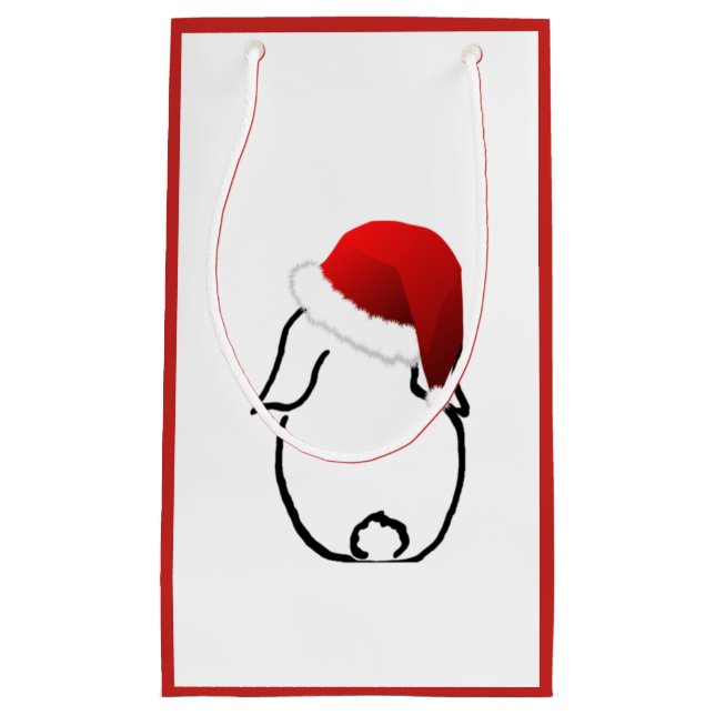 Santa Bunny Small Gift Bag (Front)