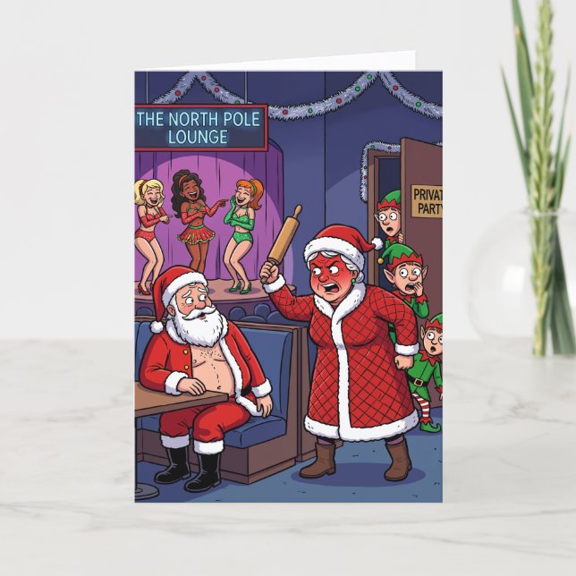 Santa Busted Card (Front)