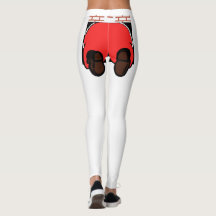 Santa Butt Leggings White
