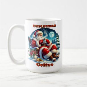 Santa by the Cosy Fireplace Coffee Mug