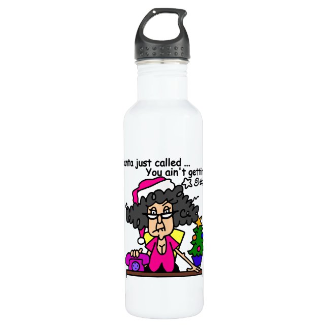 Santa Called 710 Ml Water Bottle (Front)