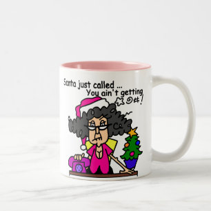 Santa Called Two-Tone Coffee Mug