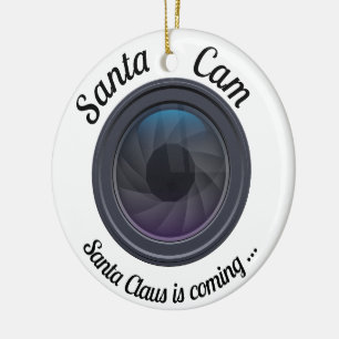 Santa Cam Christmas Ornament