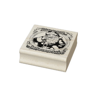 Santa Came Twice! Rubber Stamp