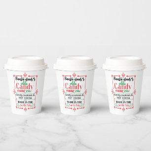 Santa Candy & Cocoa shop Christmas Paper Cups