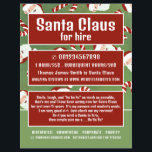 Santa Candy, Santa Claus Entertainer Advertising Flyer<br><div class="desc">Santa Candy,  Santa Claus Entertainer Advertising Flyers By The Business Card Store.</div>