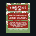 Santa Candy, Santa Claus Entertainer Advertising Flyer<br><div class="desc">Santa Candy,  Santa Claus Entertainer Advertising Flyers By The Business Card Store.</div>