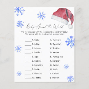 Santa cap - Baby Around the world game