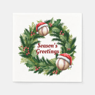 Santa Cap Baseball Customisable  Napkin