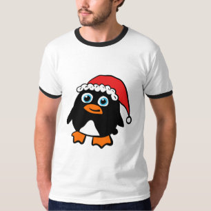 Santa Cap Penguin T-Shirt