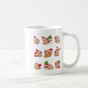 Santa Capybara Crew Christmas Funny Capybaras Love Coffee Mug
