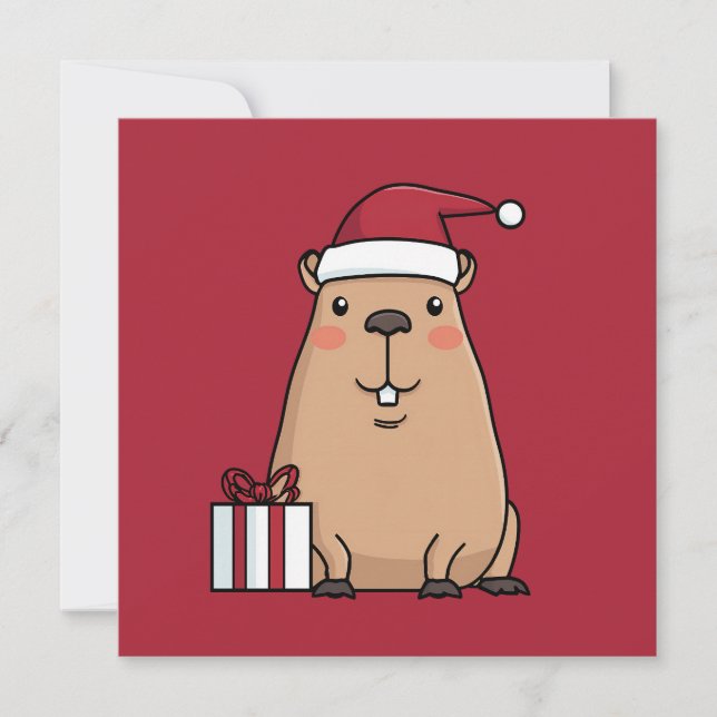 Santa Capybara Holiday Fun (Front)