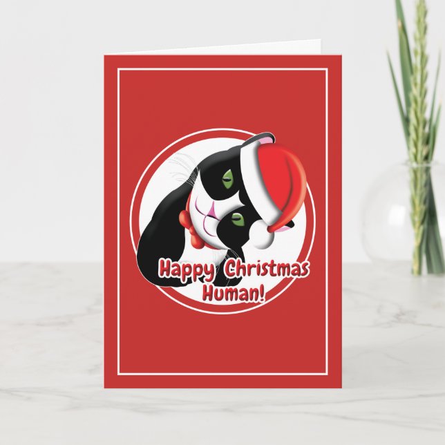 Santa Cat Card (Front)