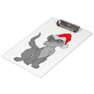 SANTA CAT CLIPBOARD