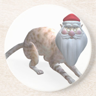 Santa Cat Coaster