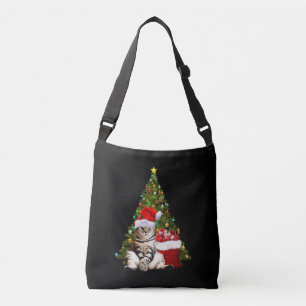 Santa Cat Crossbody Bag