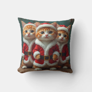 santa cat cushion