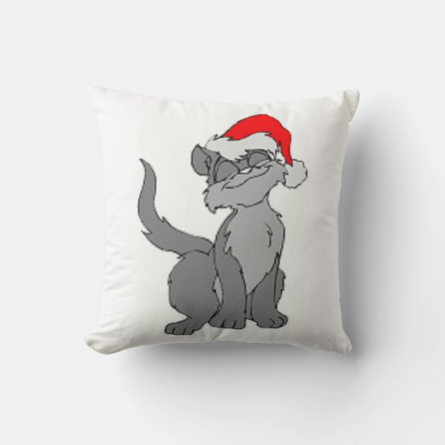 SANTA CAT CUSHION (Front)