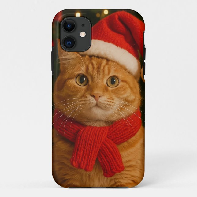 Santa Cat iPhone 11 Case (Back)