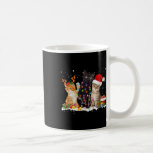 Santa Cat Light Gorgeous Reindeer Pajama Christmas Coffee Mug