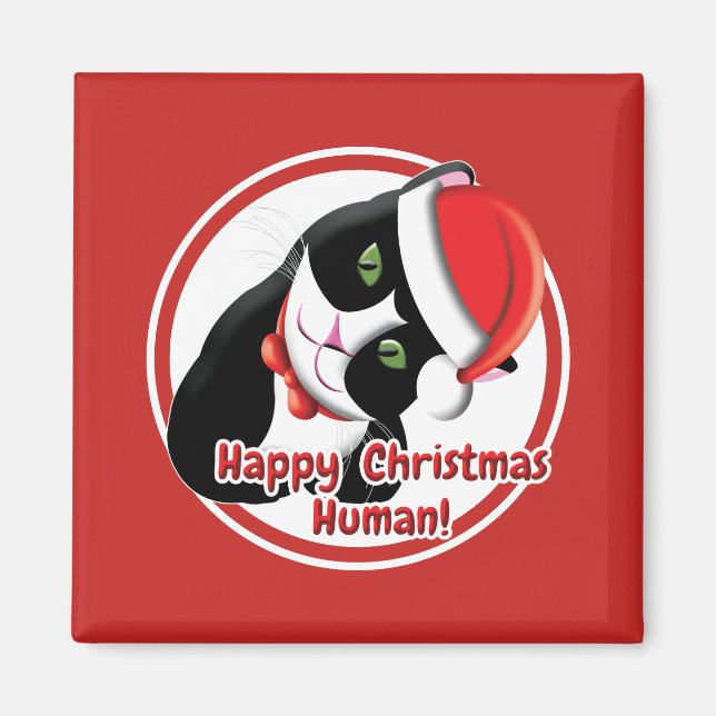 Santa Cat Magnet (Front)