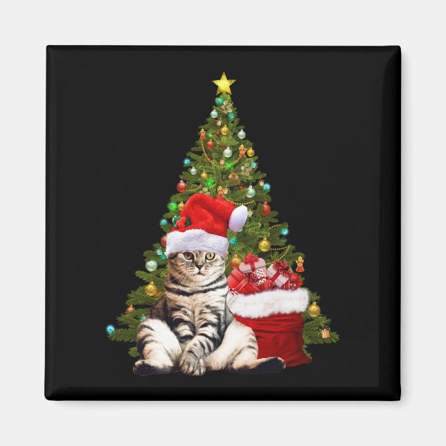 Santa Cat Magnet (Front)