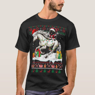 Santa Cat Riding Horse Christmas Sweater Lover Own