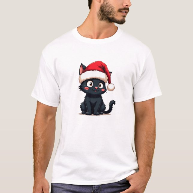 Santa Cat T-Shirt (Front)