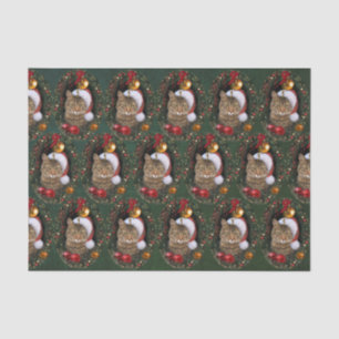 Santa Cat Tissue Paper