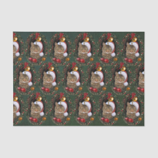 Santa Cat Tissue Paper