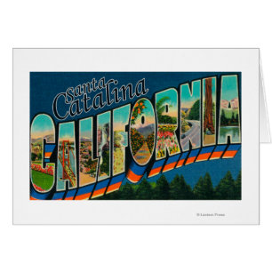 Santa Catalina, California - Large Letter Scenes
