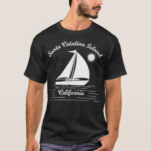 Santa Catalina Island California Sailboat Accessor T-Shirt