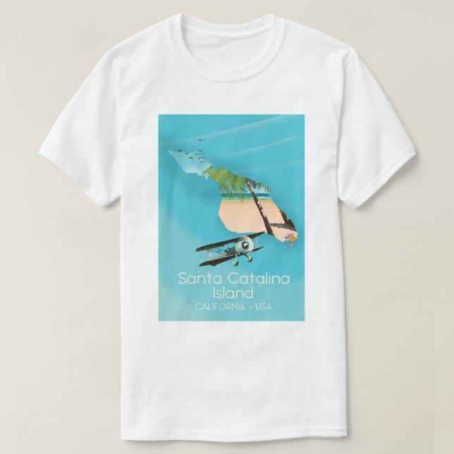 Santa Catalina Island California USA T-Shirt (Design Front)