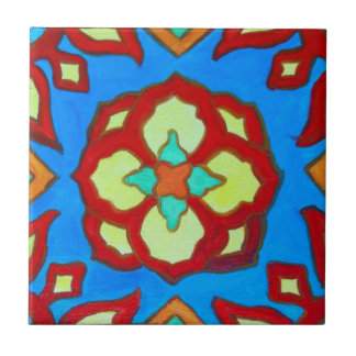 Santa Catalina Island Lotus Tile By J Titchenal