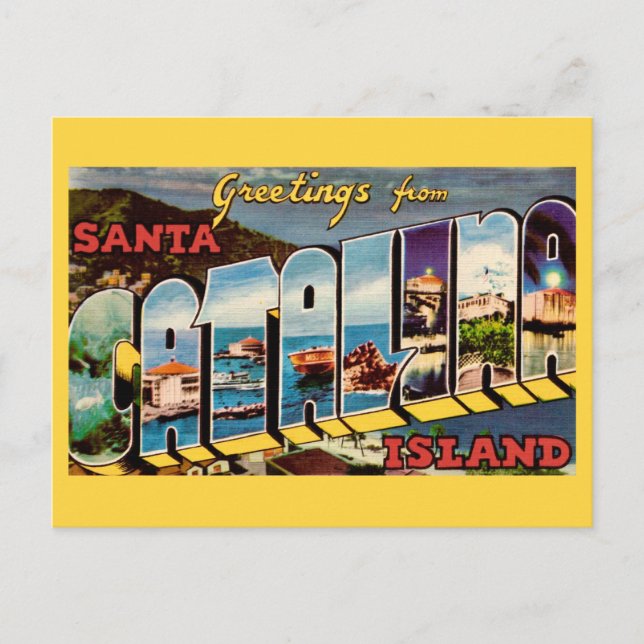 Santa Catalina Island Postcard (Front)