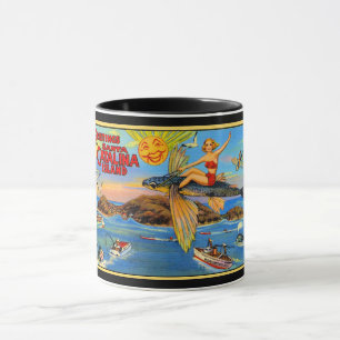 Santa Catalina Island Postcard Coffee Mug
