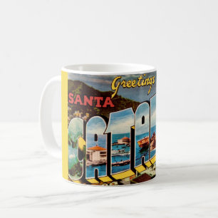 Santa Catalina Island Postcard Coffee Mug