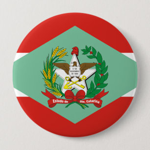 Santa Catarina, Brazil 10 Cm Round Badge