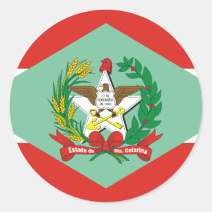 Santa Catarina, Brazil Classic Round Sticker