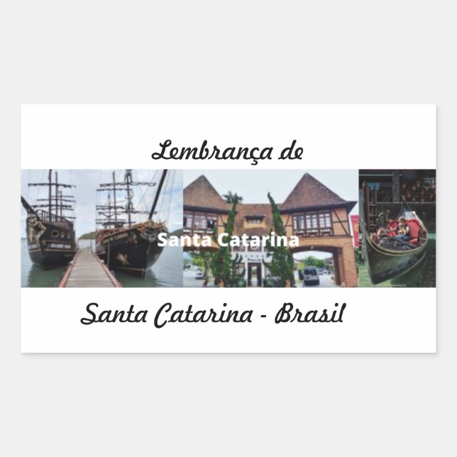 Santa Catarina Brazil souvenir sticker (Front)