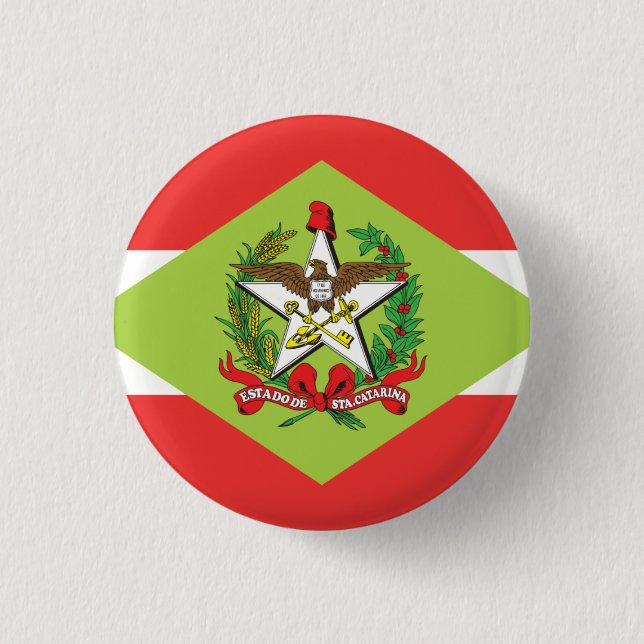 Santa Catarina, Brazilian state flag button (Front)